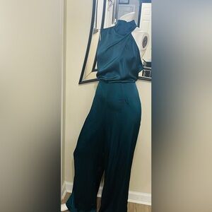 Petal+ Pup Elegant Teal Jumpsuit